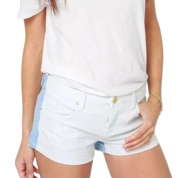 Blank NYC Little Queenie Two Tone Jean Shorts - Picture 1 of 6
